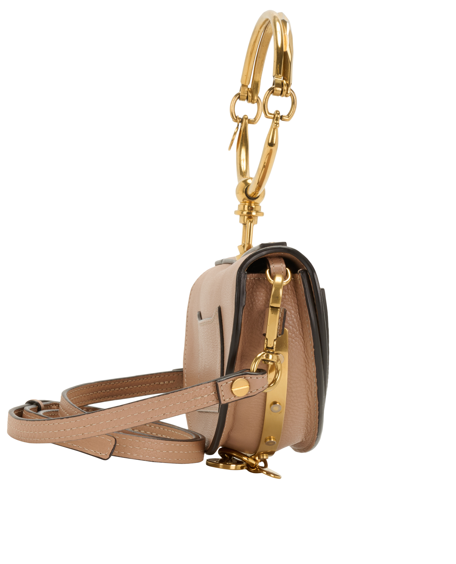 Nile Minaudière Bag, &pound;350, Handbags, Pink, Leather, Side view